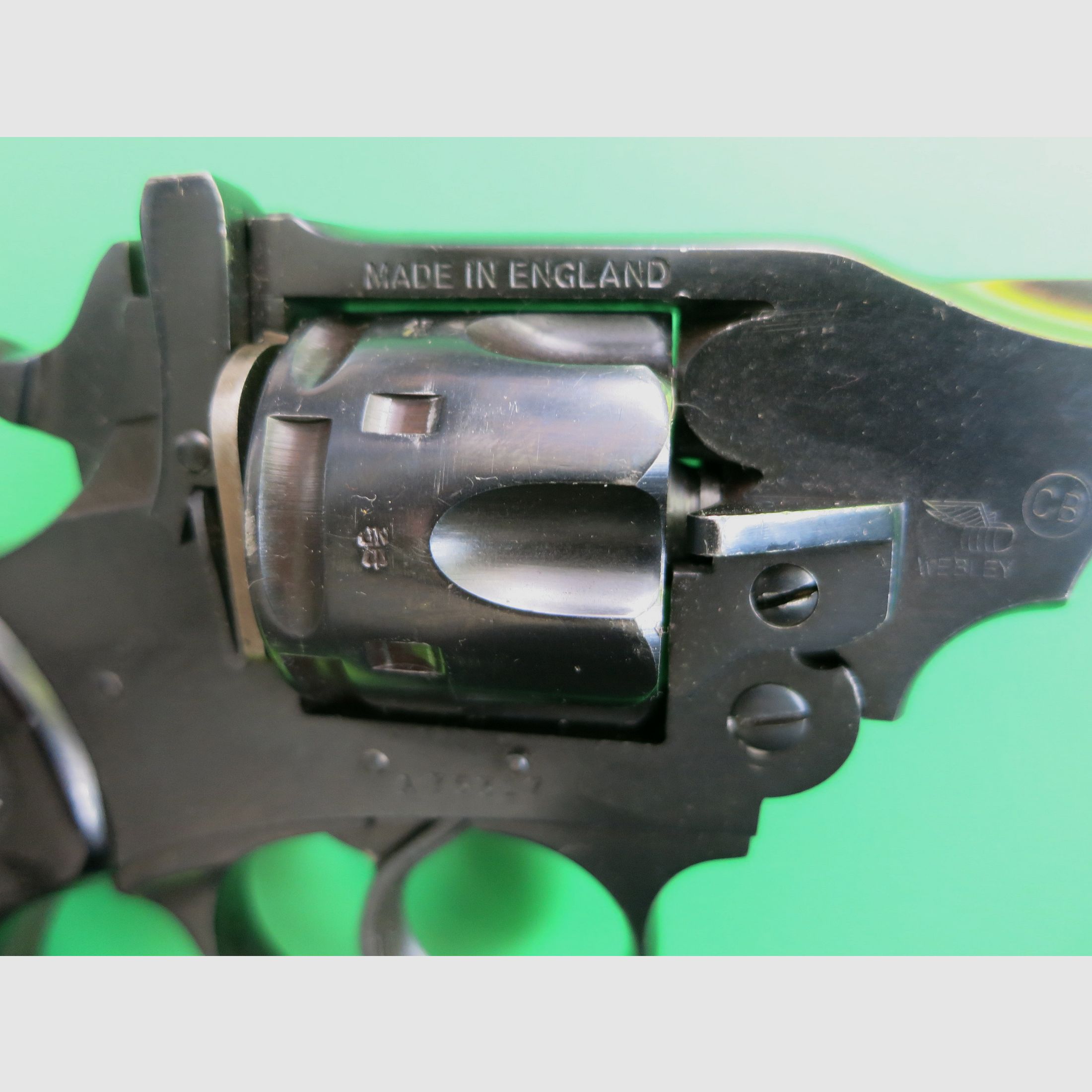 Revolver à bascule Webley & Scott Mk IV, Birmingham, Cal. .38, Police de l'Afrique du Sud britannique (BSAP) #68