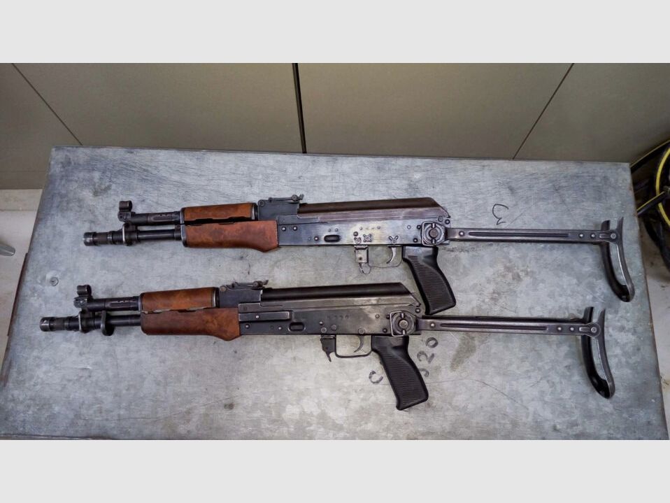 Unmontierter AK Combo Kornträger / Gasblock -> Perfekt für Zastava Iraqi Tabuk Build (Galil RK62 Vektor R4 R5 und Klone)