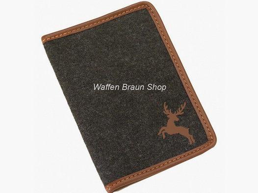 AKAH Jagdscheinetui Loden braun