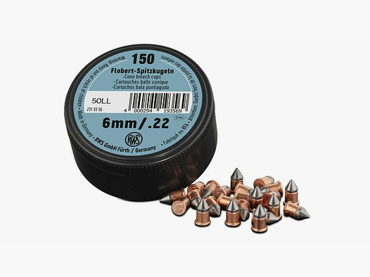 RWS pointed bullet can of 150