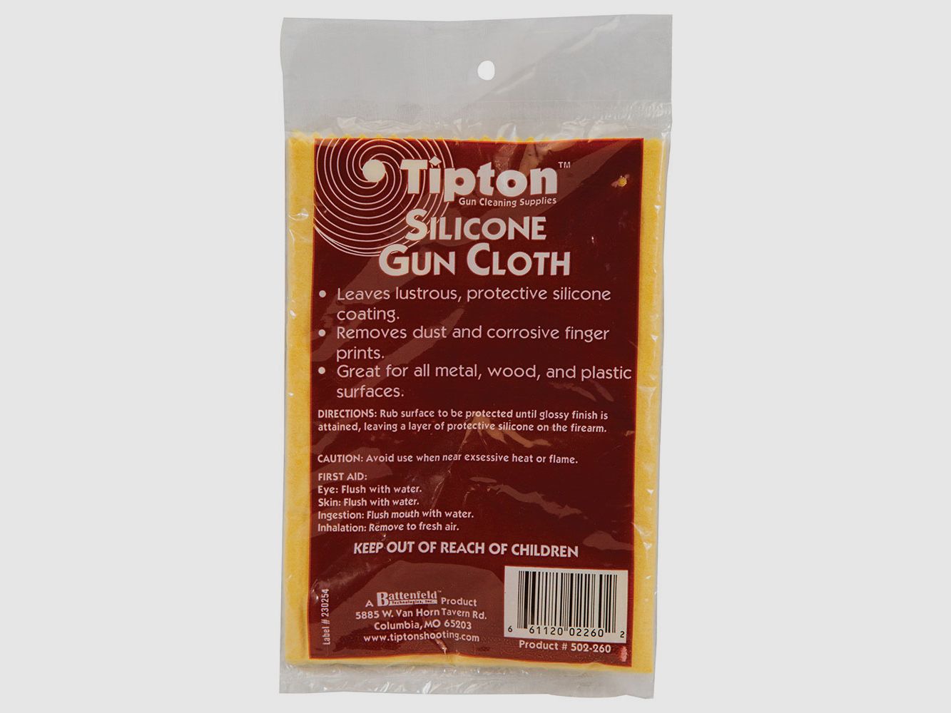 TIPTON Silikonowa Ściereczka do Broni 14″ X 15″, zdjęcie 3 z 3
