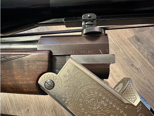 Blaser BBF, ES70, caliber 12/70, 7x57R, hand lever