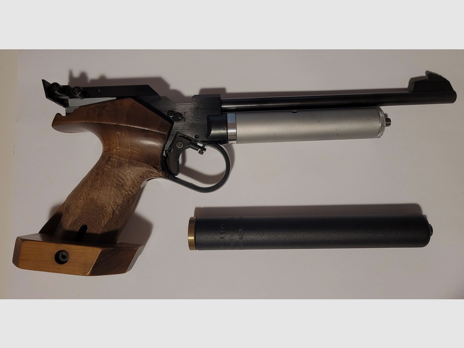 Walther CP 2 Matchpistoe mit Umbau auf 12 g CO2 Kapseln und frischem Service