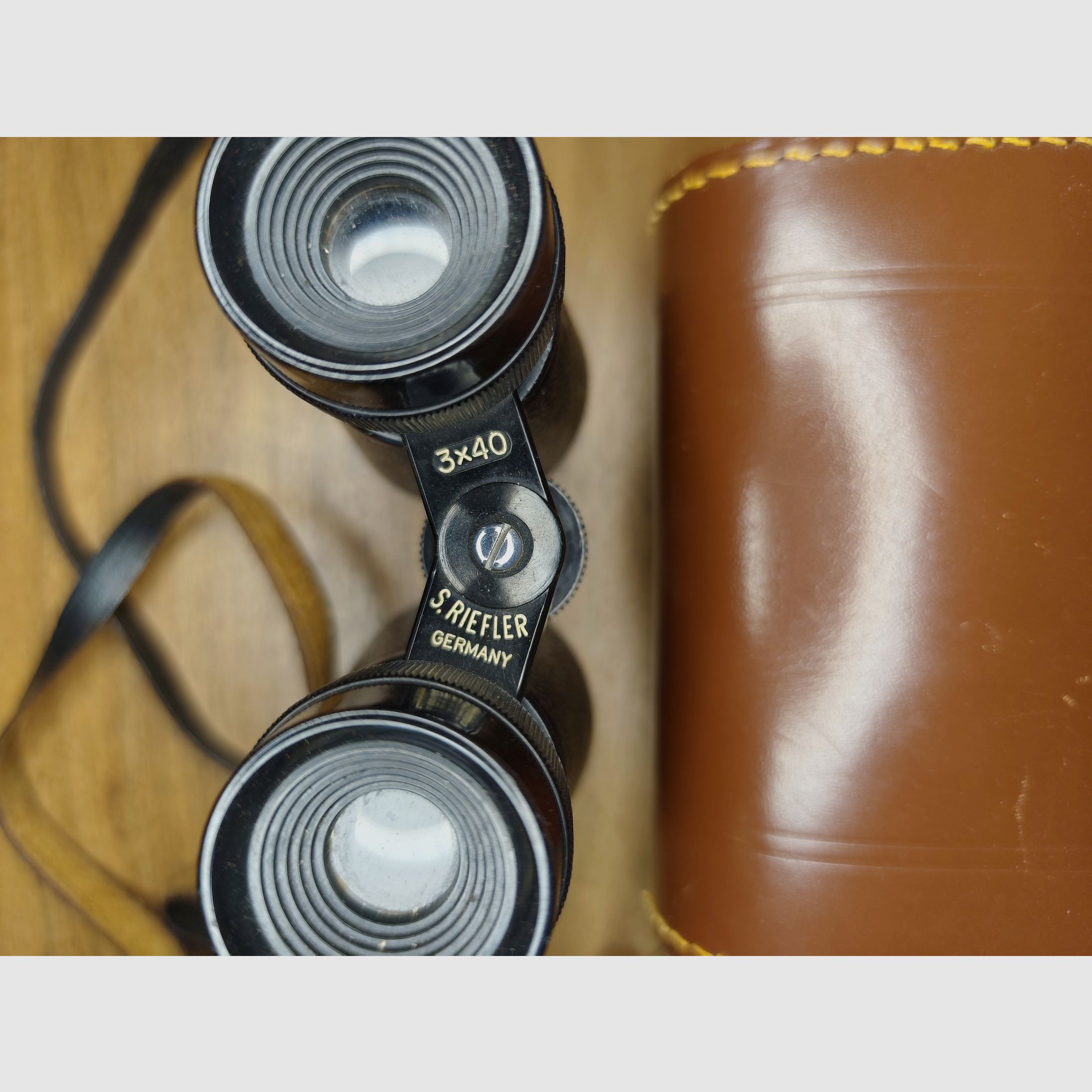 Binocolo da campo S. RIEFLER Germania 3 x 40 / anni '60