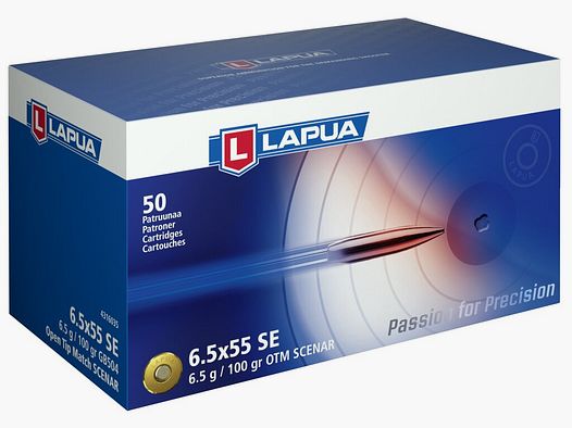 Lapua 6.5×55 SE Scenar OTM 8g 830m/s