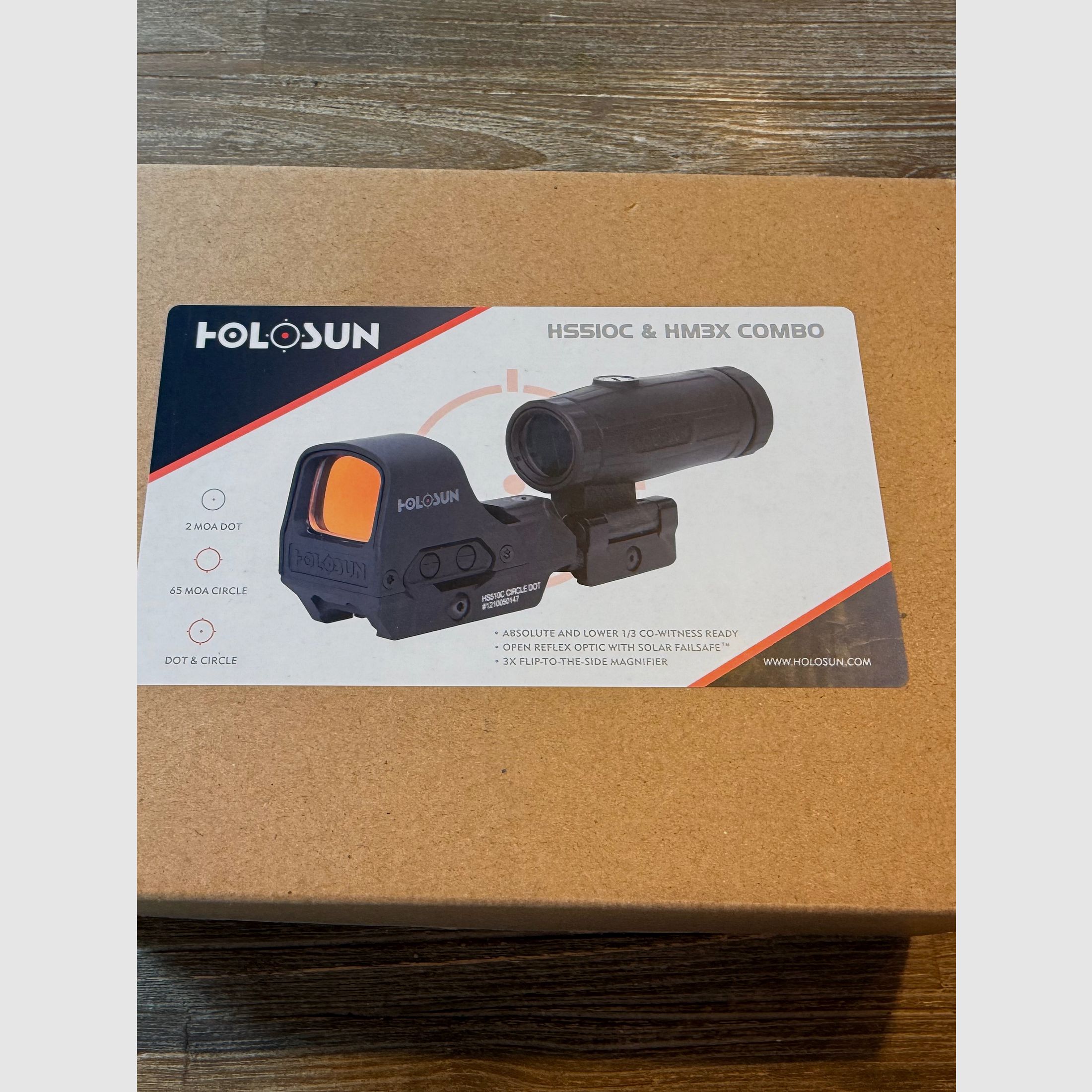 Holosun Set HS510C + HM3X Magnifier + Schutzkoffer
