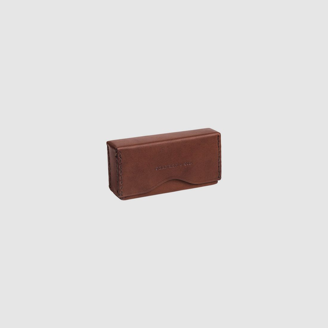 Boîte à cartouches en cuir, marron clair, image 2 sur 2