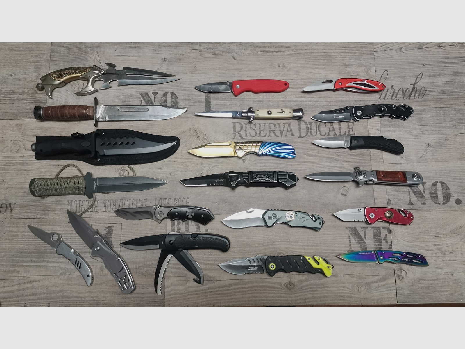 Messer Konvolut Böker Haller Walther Herbertz etc.  Einhandmesser Dolch Springmesser
