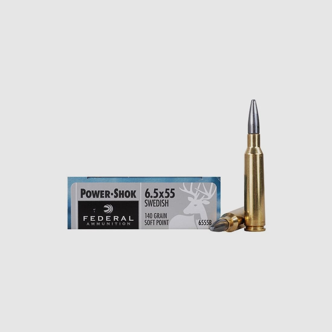 Federal Power-Shok 6.5x55 140GR JSP 20 cartridges