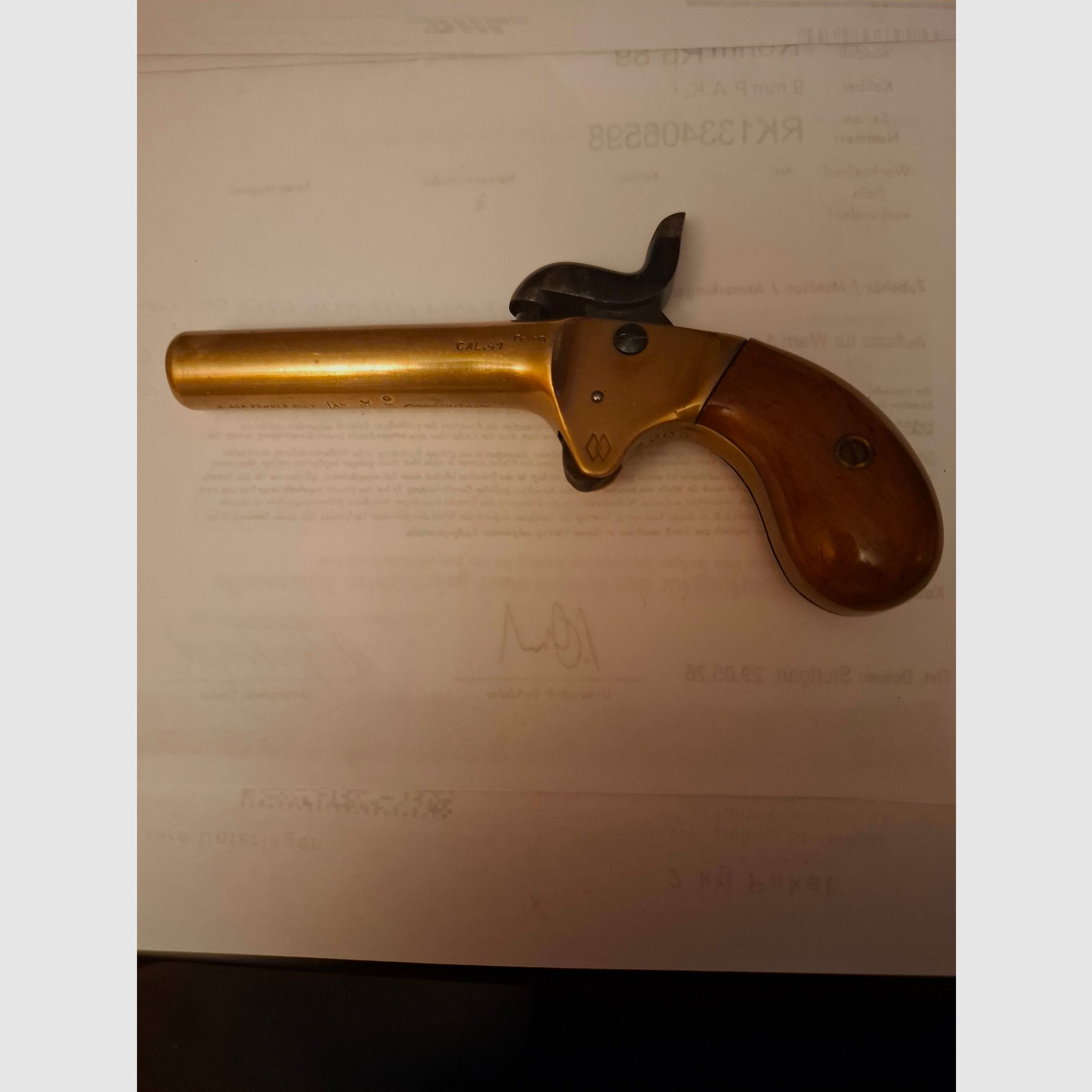 "ACHTUNG SAMMLER" Kirkland mod. Muff Pistol Kal.41