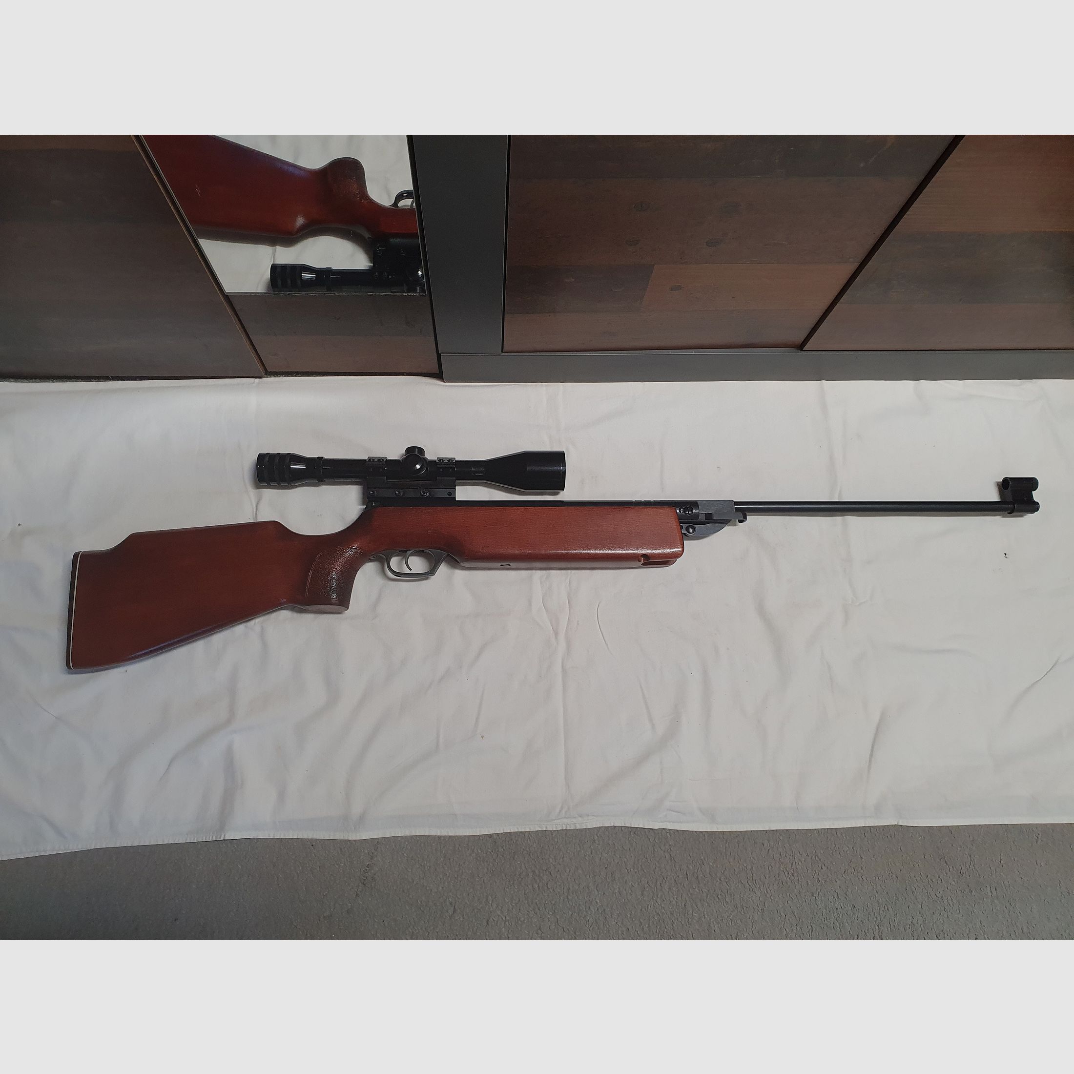 Haenel 303-Super con antiguo visor de caza 6x40