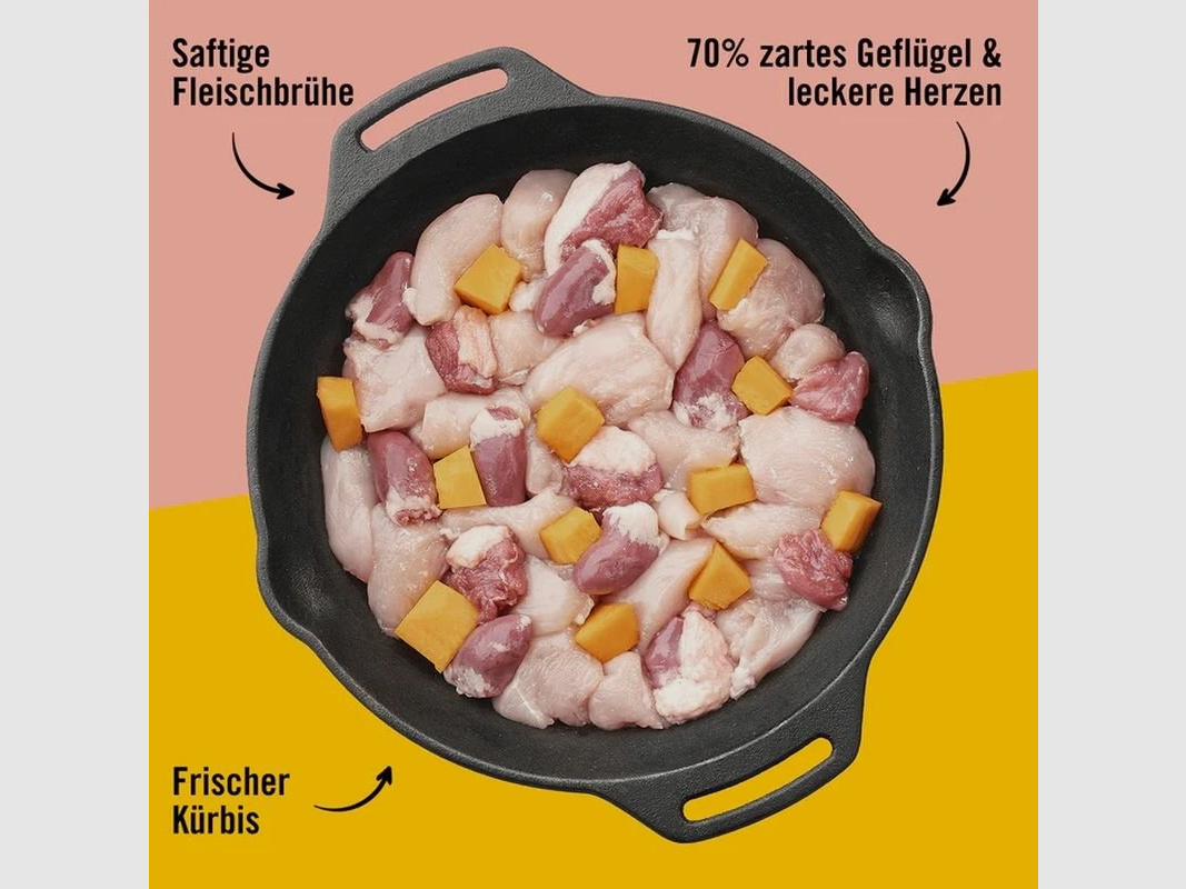 Dogs'n Tiger Katzen Nassfutter Frohsinn Geflügel 400 g