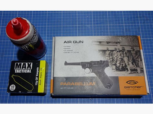 Parabellum - 08 di GLETCHER - CO2 - .177 / 4,5 mm - carabina ad aria compressa