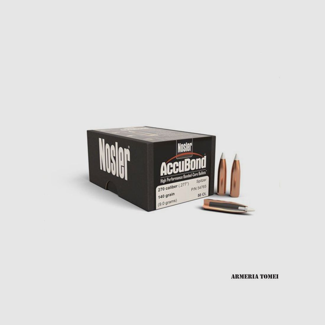 GESCHOSSE – NOSLER – ACCUBOND 270 KAL. .277″ SPITZER 140GR VERPACKUNG 50 ST.
