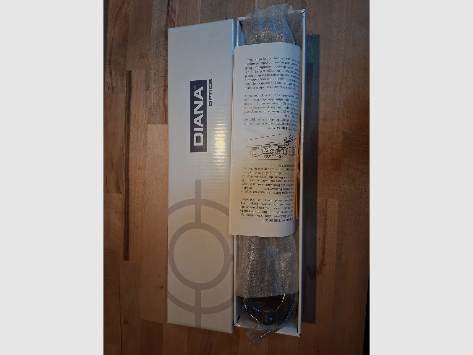 Target scope, optics with 3-9X40 magnification