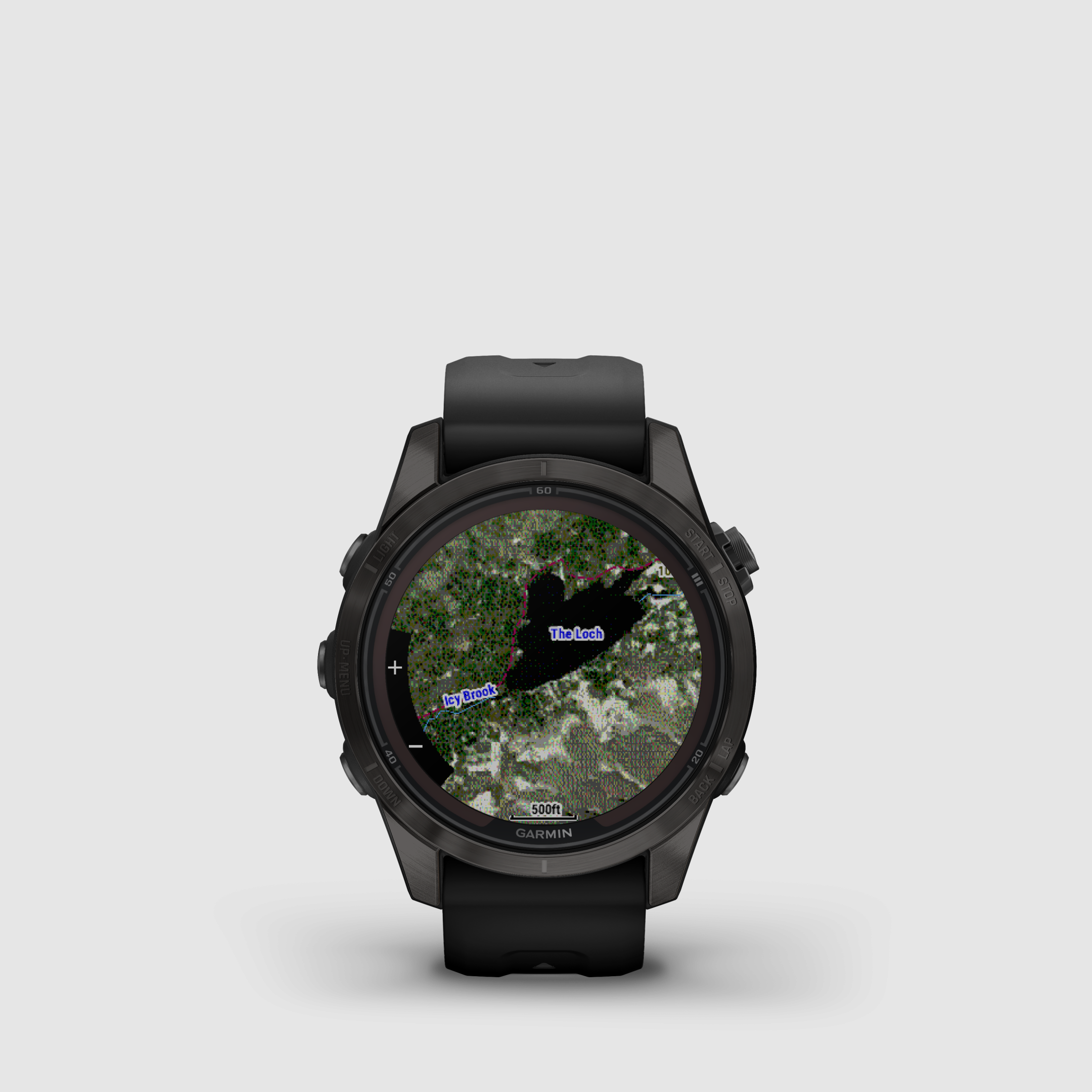 Garmin fēnix® 7S Pro – Wydanie Sapphire Solar, Czarny/Węglowy Szary Tytan DLC z paskiem silikonowym QuickFit® 20 mm, zdjęcie 2 z 12