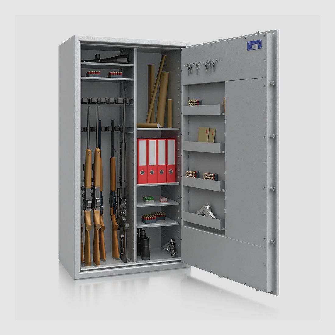 Gun cabinet resistance grade N/0 1 according to EN 1143-1