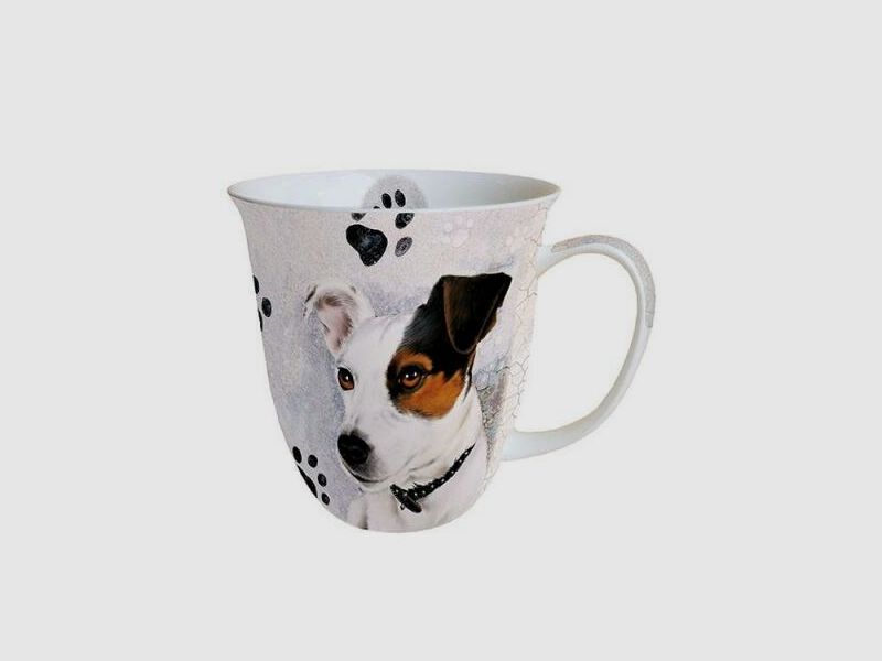 Lovergreen Kunst des Tisches Motiv Set mit 2 Tassen Jack Russell