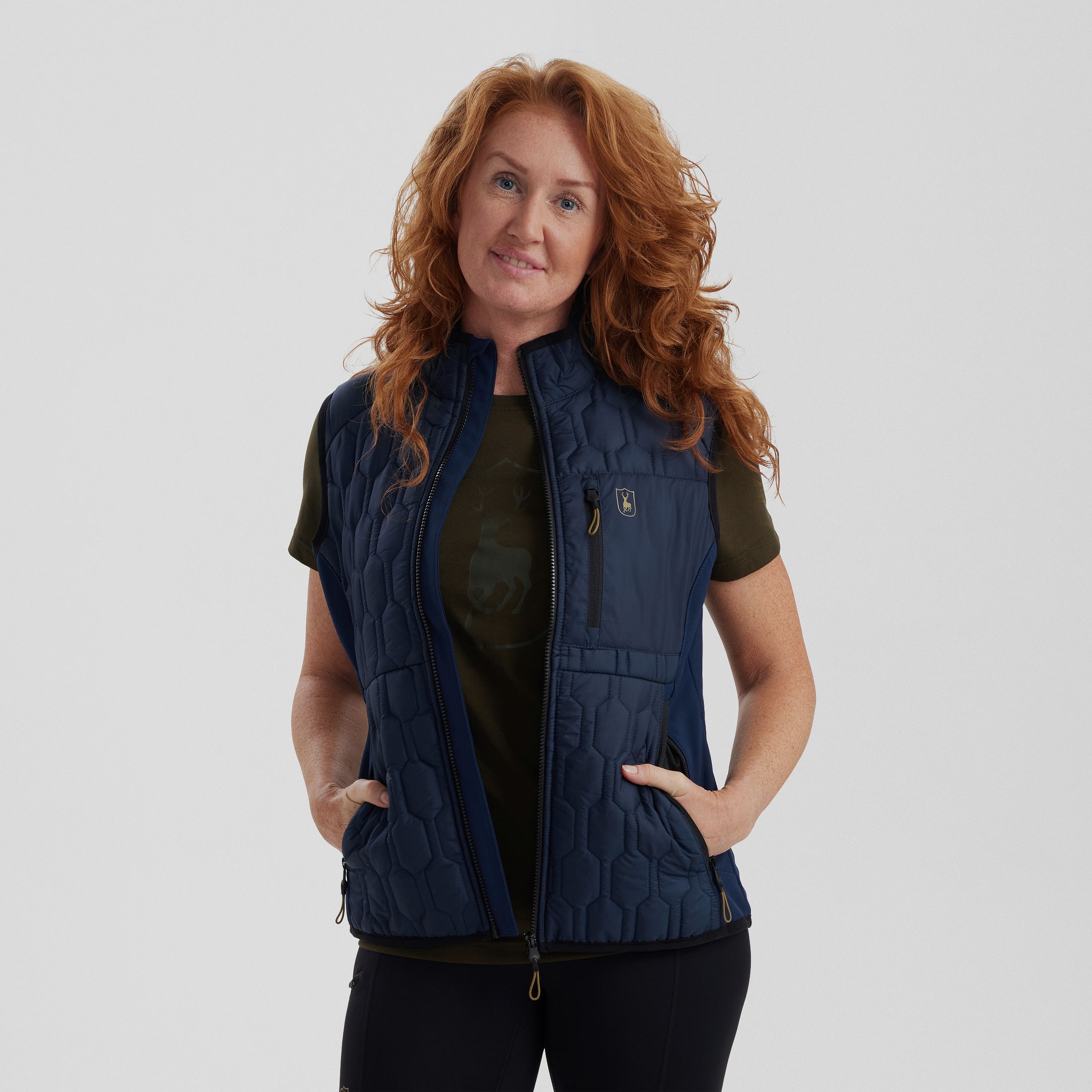 Lady Mossdale quilted vest - Dress Blues - Women's size: 42