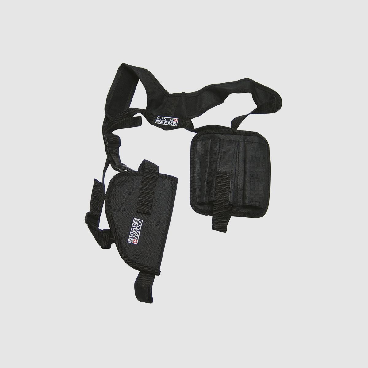 Swiss Arms Universal Schulterholster mit 3 Magazintaschen Schwarz