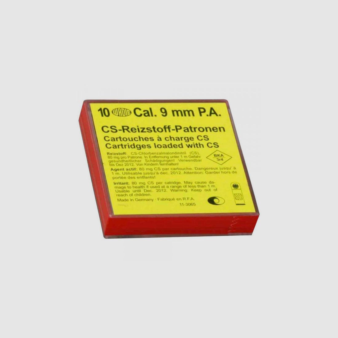 WADIE 9MM CS-REIZSTOFFPATRONEN - 10 SCHUSS