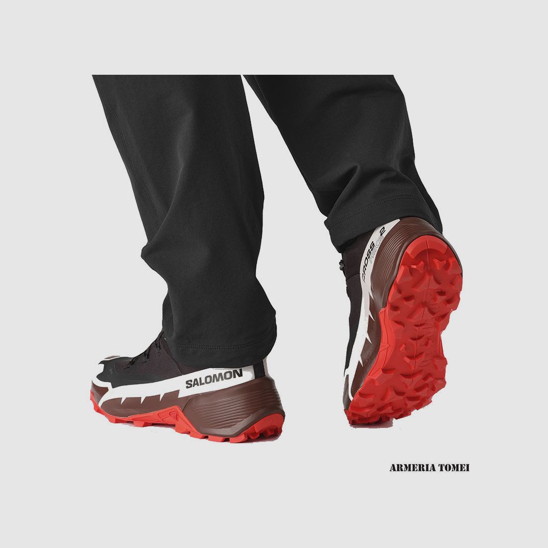 SALOMON – HERREN – CROSS HIKE 2 GTX Schwarz / Bitter Schokolade / Feuriges Rot, Bild 7 von 7
