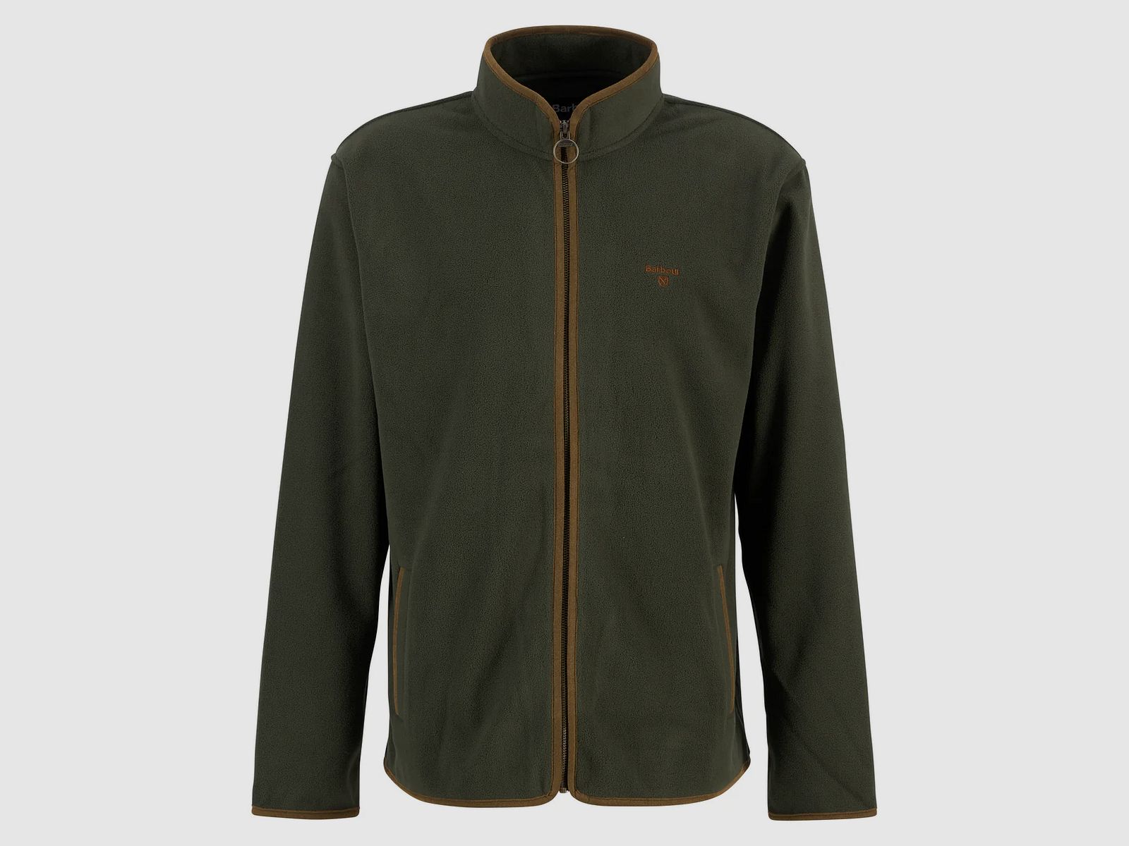 Barbour Harwood Zip Thru Fleece Olivgrün Herren