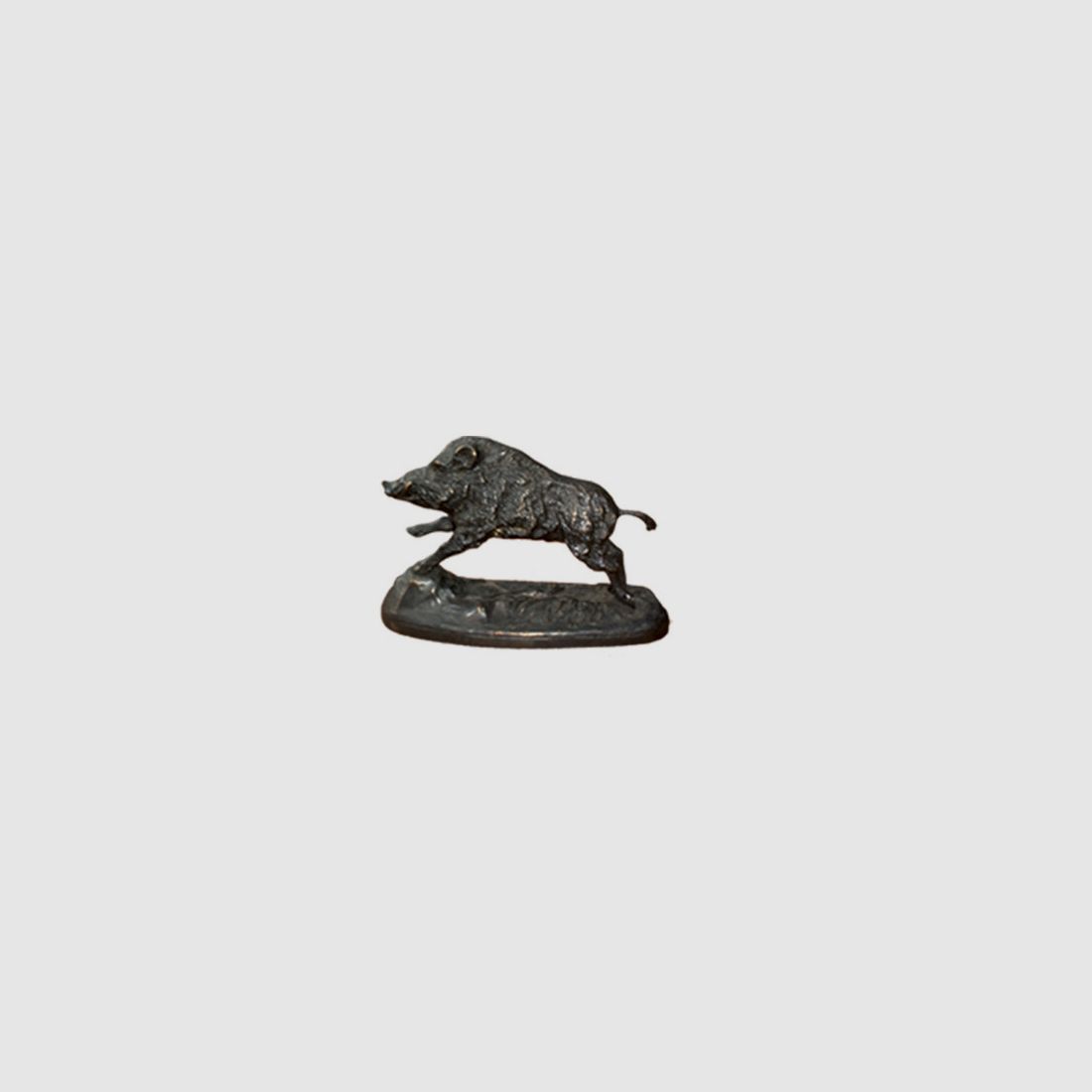 Lovergreen Bronzestatue Motiv springendes Wildschwein klein