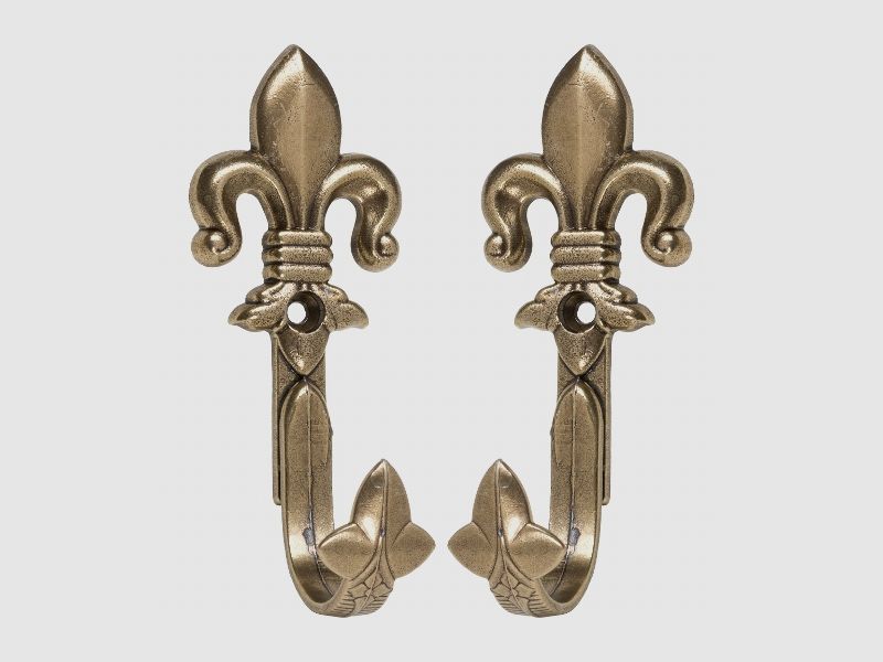 Pistol holder, lily brass -