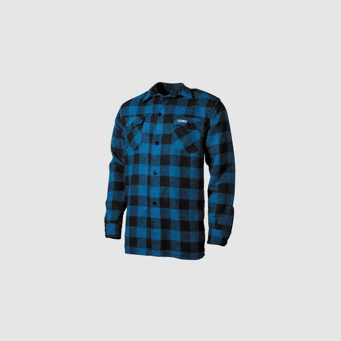 Holzfällerhemd Gr. XXXL (3XL) Blau - Schwarz / Karohemd / Flanellhemd