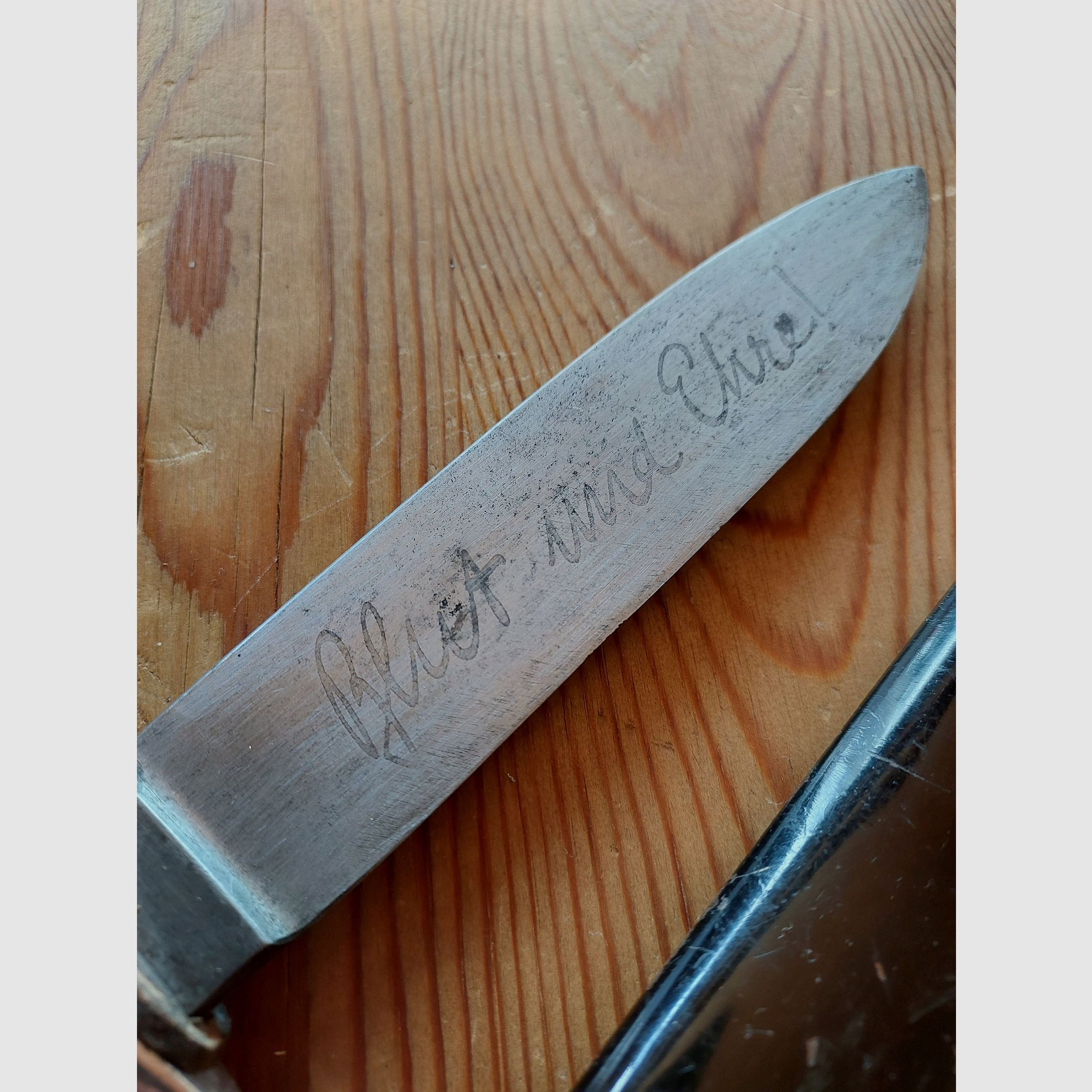 Original travel knife HJ with motto from Wk2 RZM M7/51 1938