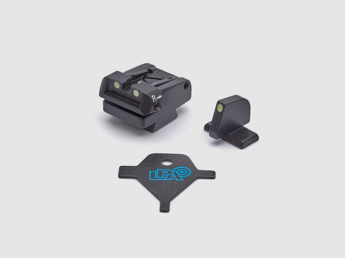 Zestaw regulowanych przyrządów celowniczych LPA SPL24HK do H&K SFP09 gotowy na optykę, zdjęcie 1 z 3