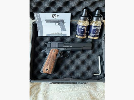 Colt 1911 Classic Vollmetall CO2 4,5mm BB BlowBack NEU