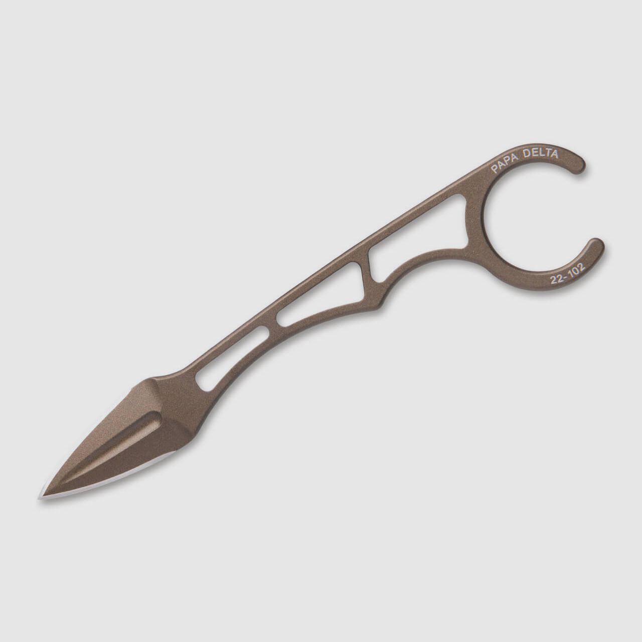 Tops Knives Papa Delta Bronze Kohlestoff-Stahl 1095