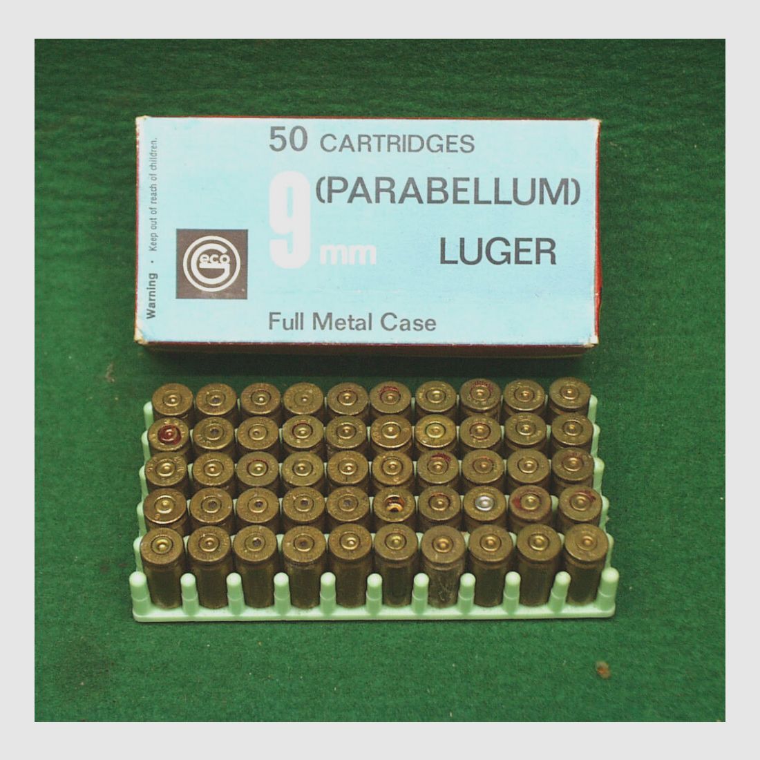 Geco bossoli 9mm Luger, usati