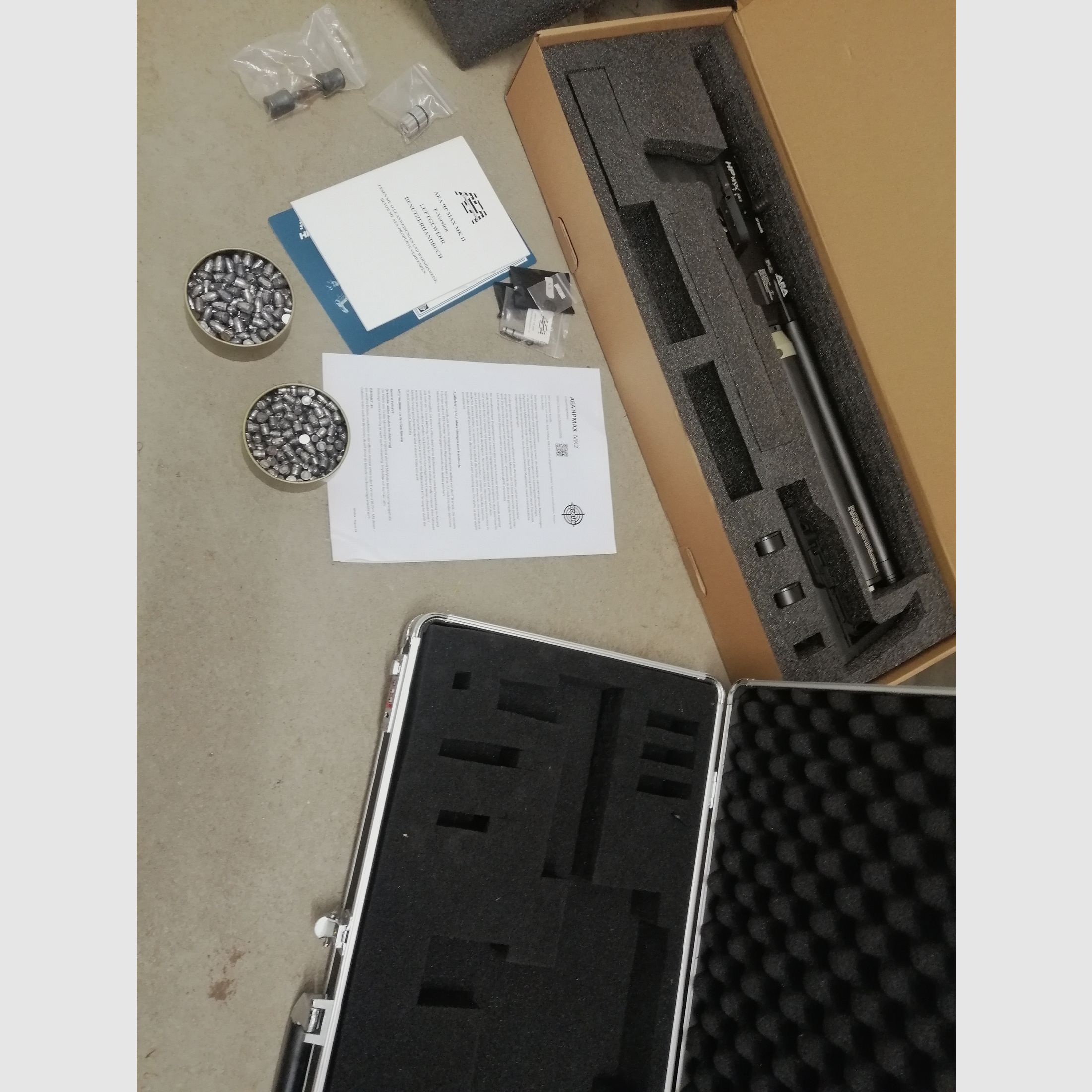 HP Max Mk2 mit Waffenkoffer und ca. 500 Slugs 