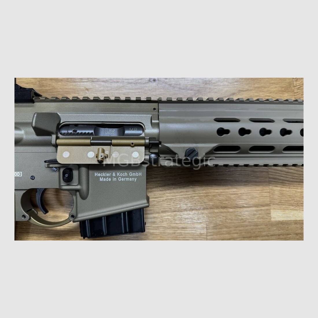 sportingly approved! - Heckler & Koch MR223 A3 Slim-Line 16.5" barrel semi-automatic rifle .223Rem - long handguard - color sand - sportingly approved!