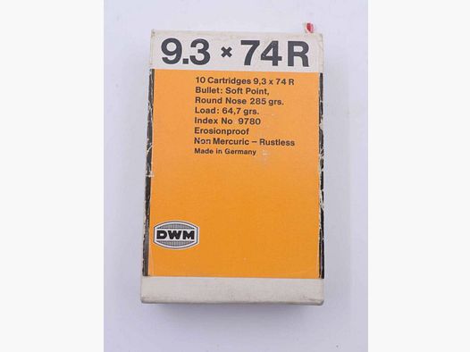 DWM, Berlin Büchsenpatronen 9,3x74R