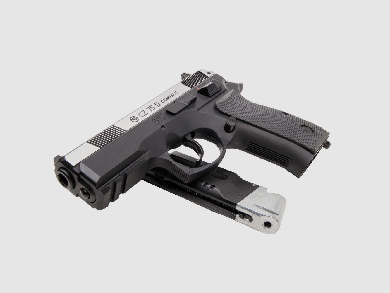 ASG	 CZ 75D Compact CO2 Pistole 4,5 mm BB Dual Tone