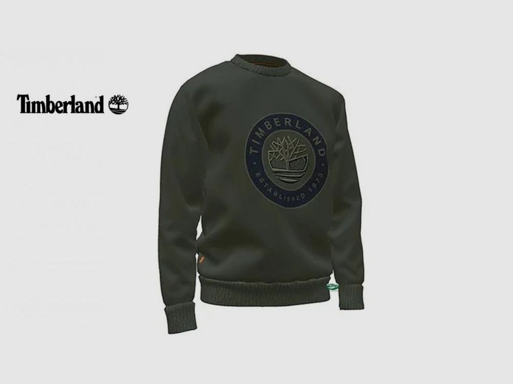 TIMBERLAND Felpa boucle sherpa verde