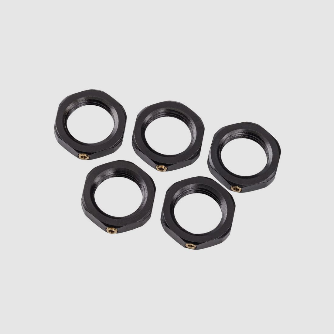 5 x RCBS 87501 LOCK RING 7/8-14 Matrizenkonterring Feststellring Gewindering 6-Kant Standardgewinde