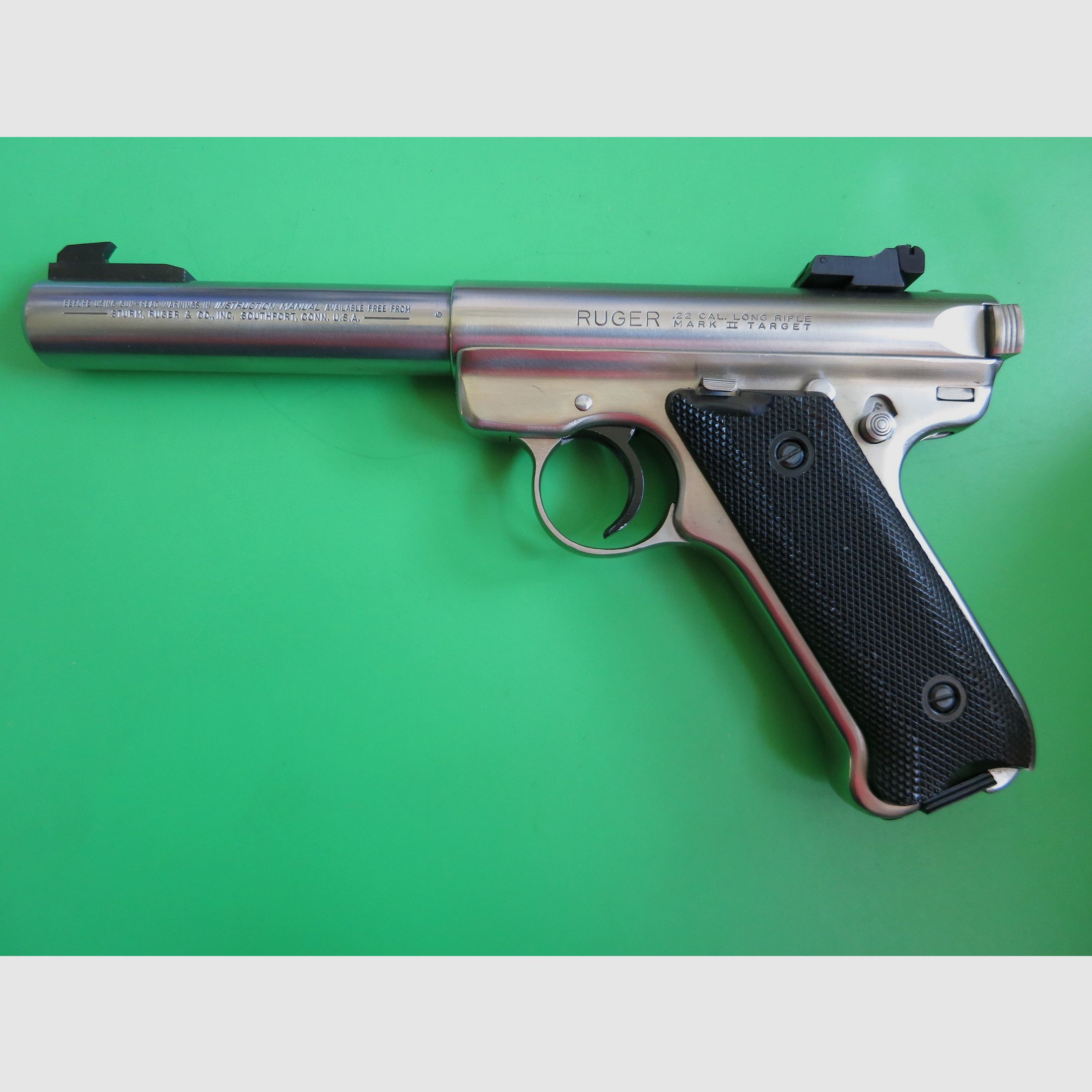 Sportpistool Ruger Mark II (MK 2) Target STS, .22 lfB, RVS (roestvrij staal)     #31