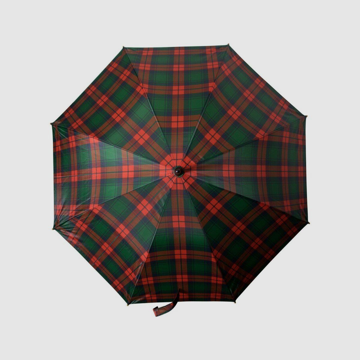 Lovergreen Outdoor Motiv Regenschirm: roter und grüner Schottenschirm