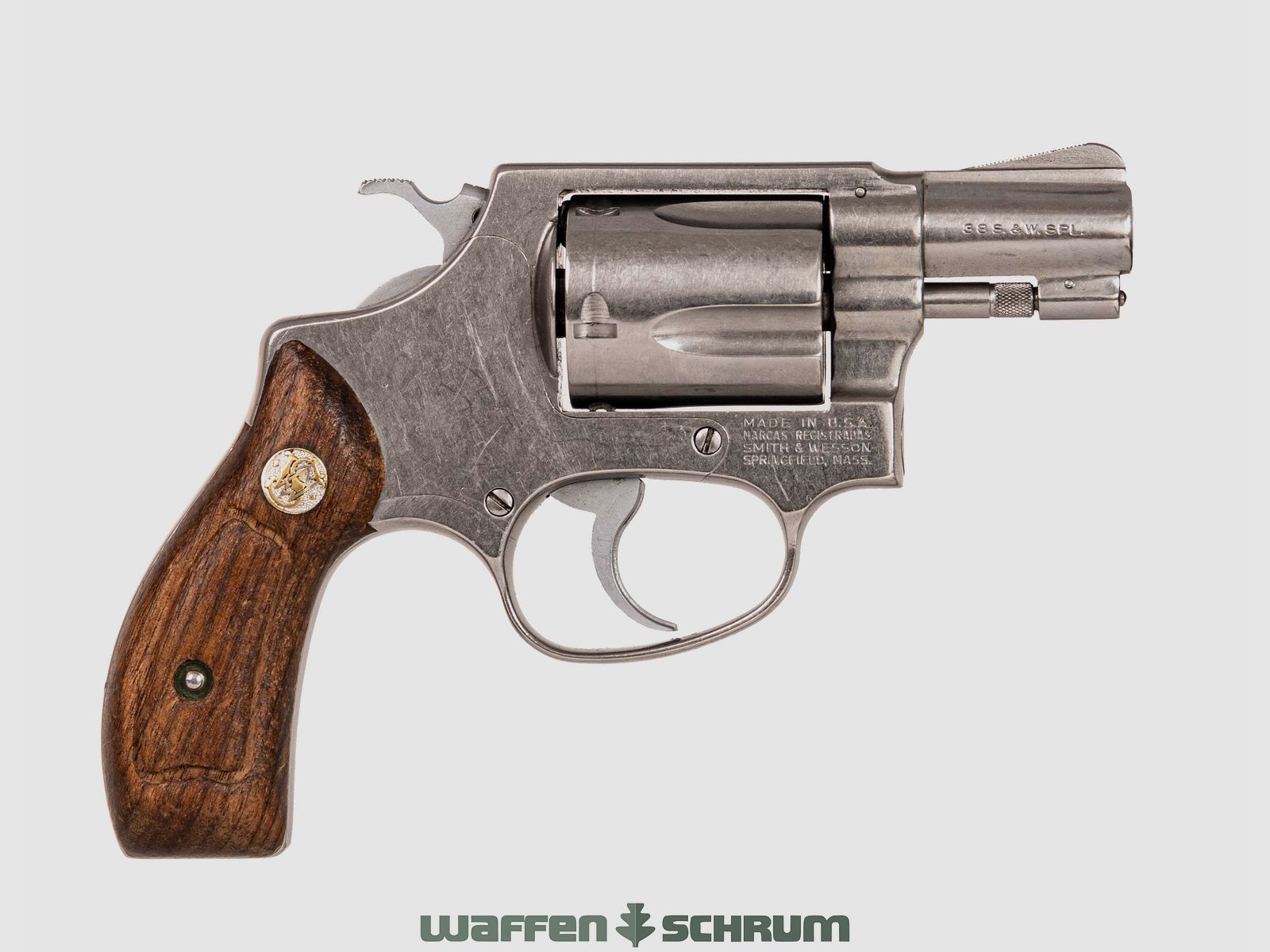 Smith & Wesson 60 , Holzgriffschalen, .38Special