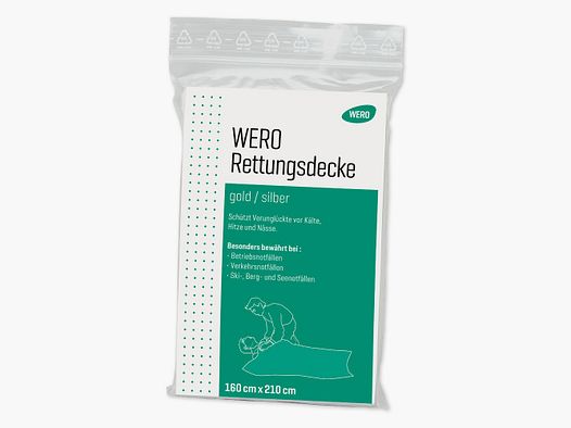 WERO Rettungsdecke Gold/Silber