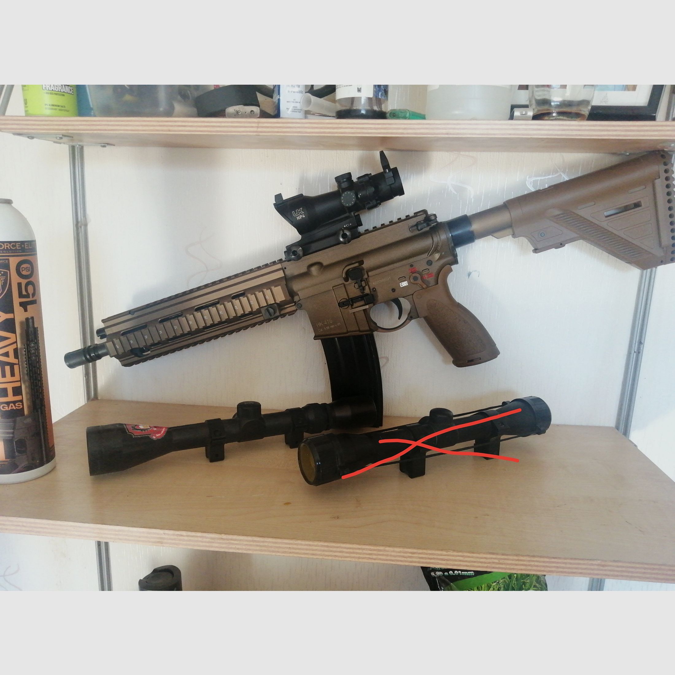 Airsoft Hk 416 gas abzugeben 