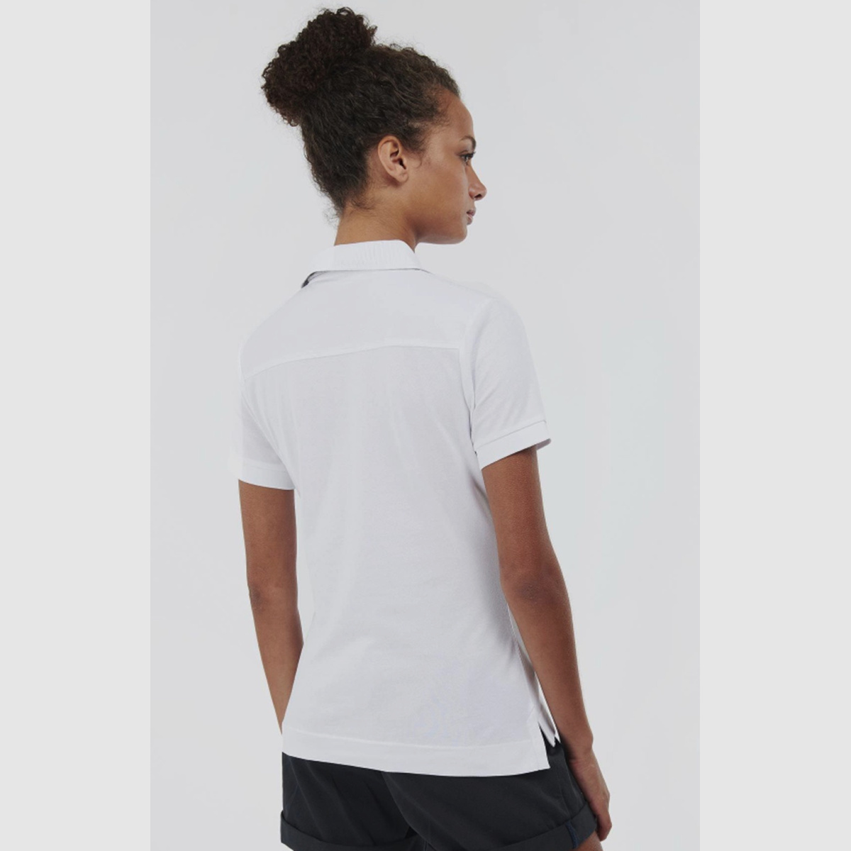 BARBOUR Portsdown Top Poloshirt Biały/ Srebrny Brzoza