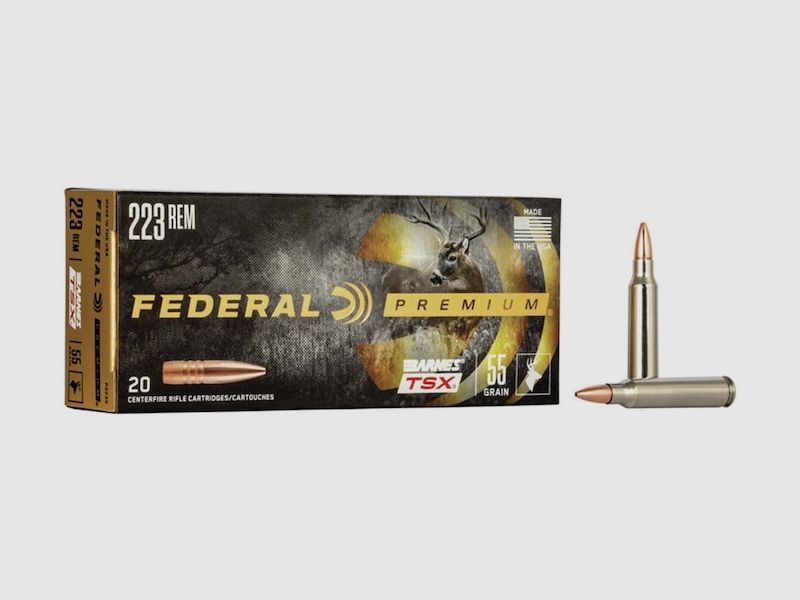 Federal Premium Barnes TSX .223 Rem. 55GR HP 20 Patronen
