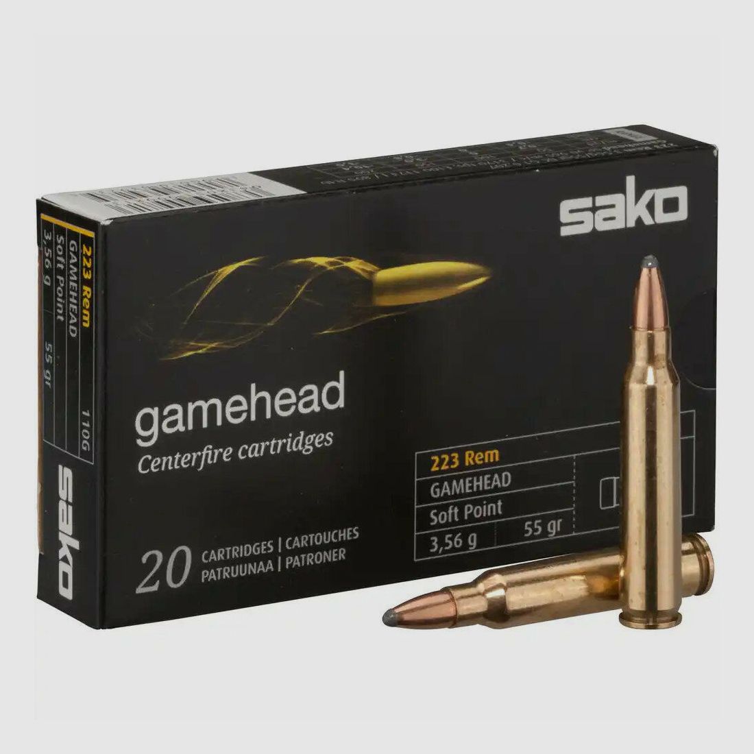 Sako .223 Rem Gamehead 55grs / 3,6g