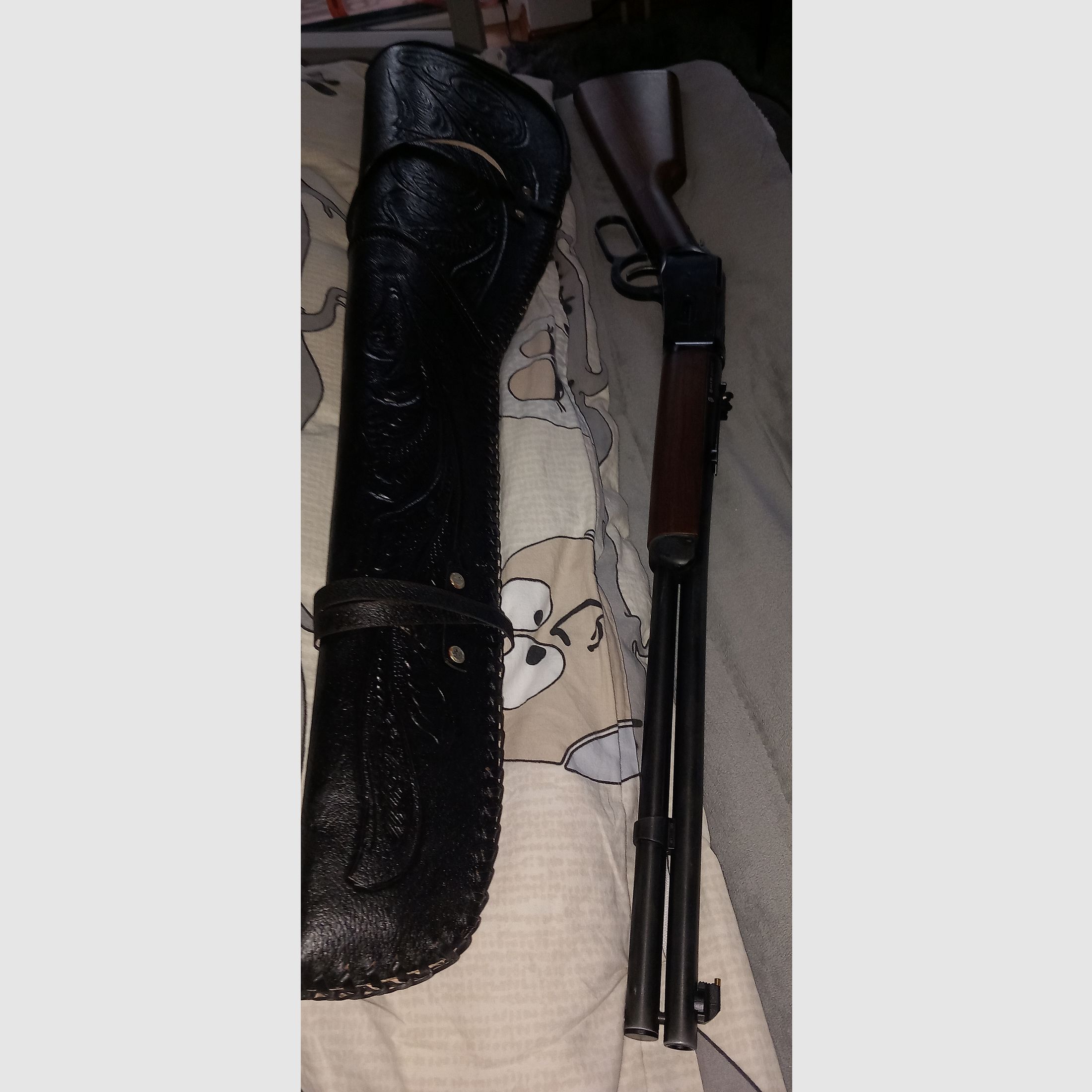 Winchester Cowboy Rifle 6mm CO2 BB Luftgewehr mit Gewehrhülle und Waffenschrank